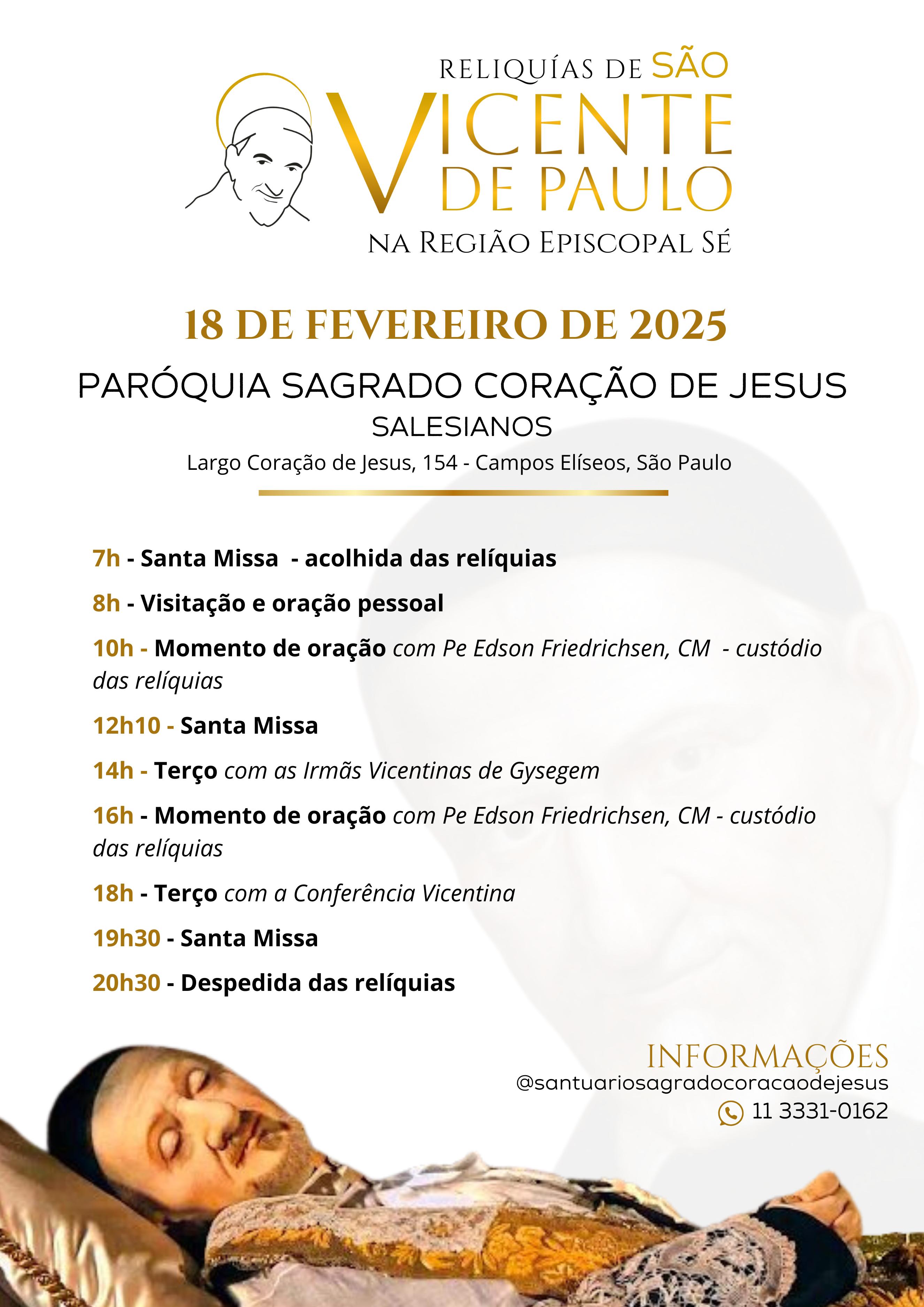 Relíquias de São Vicente de Paulo